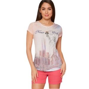 New York Statue of Liberty short sleeve top, S